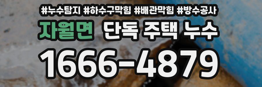 자월면 단독 주택 누수