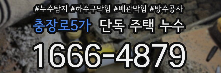 충장로5가 단독 주택 누수