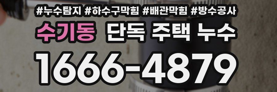 수기동 단독 주택 누수