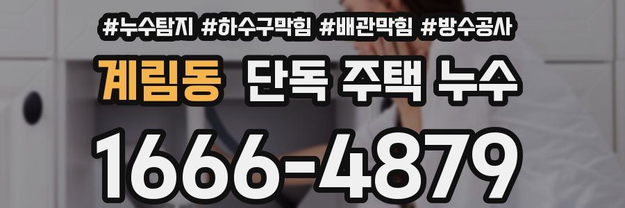 계림동 단독 주택 누수