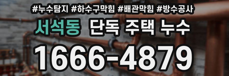 서석동 단독 주택 누수