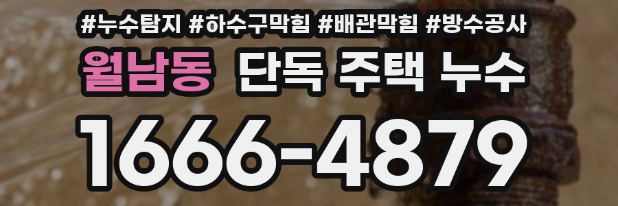 월남동 단독 주택 누수
