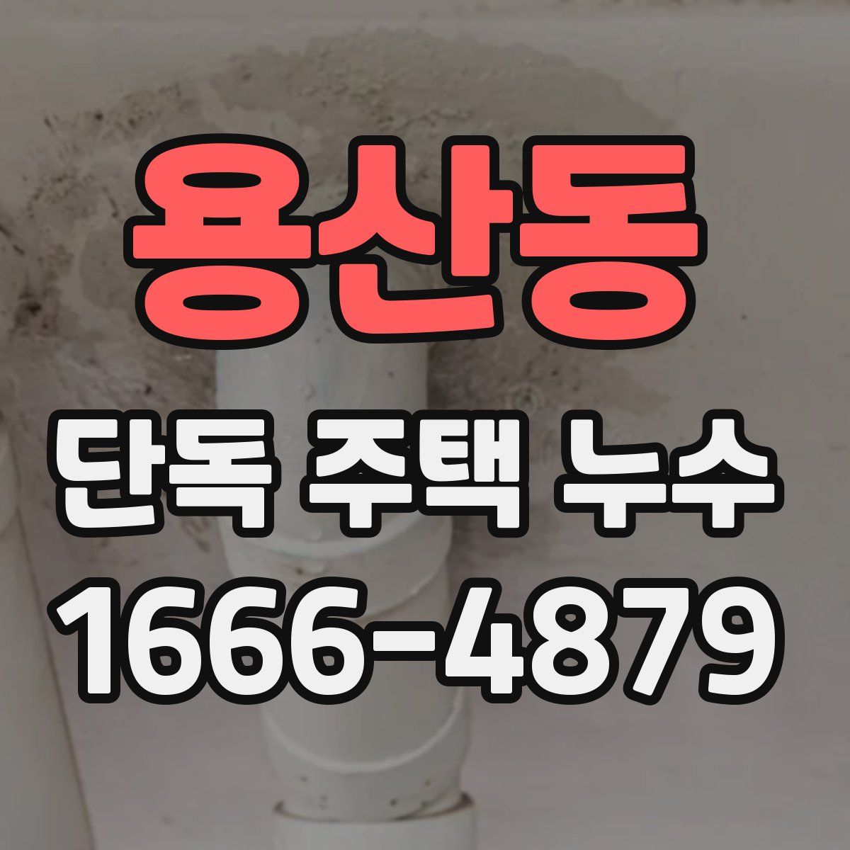 용산동 단독 주택 누수