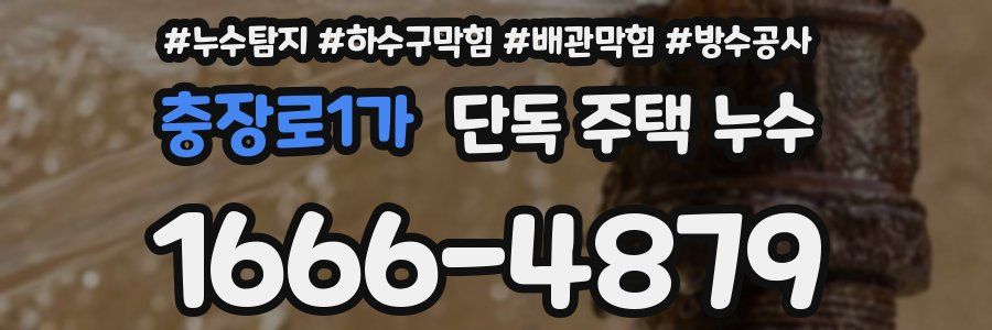 충장로1가 단독 주택 누수