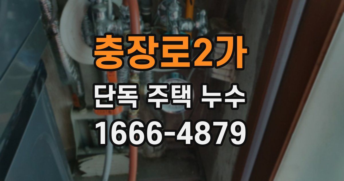 충장로2가 단독 주택 누수