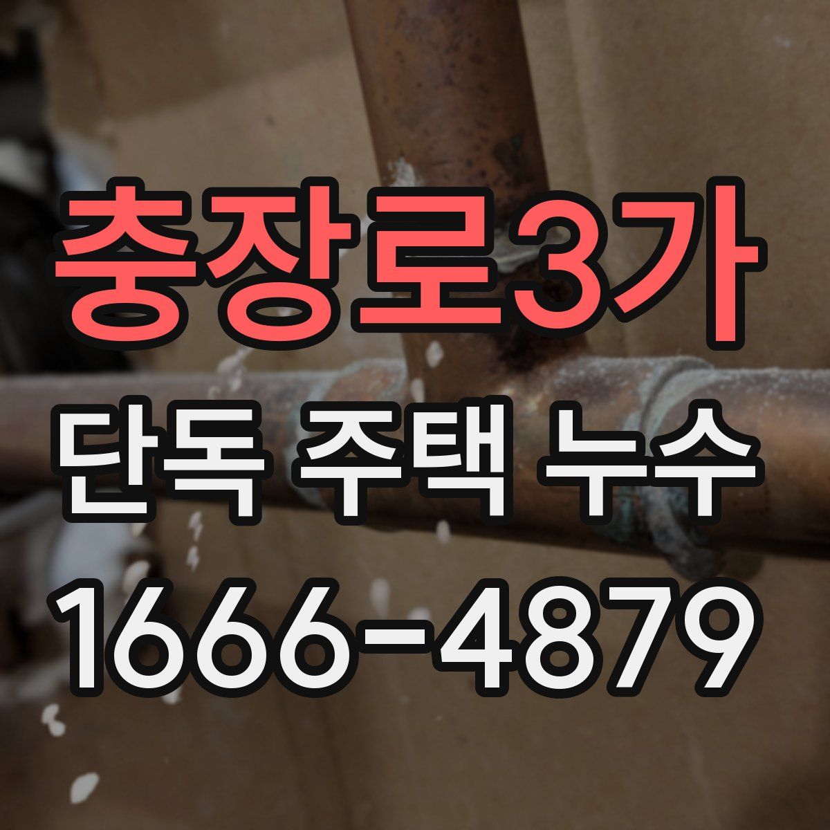 충장로3가 단독 주택 누수