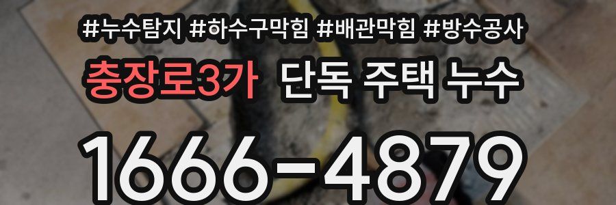 충장로3가 단독 주택 누수