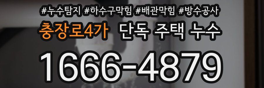 충장로4가 단독 주택 누수