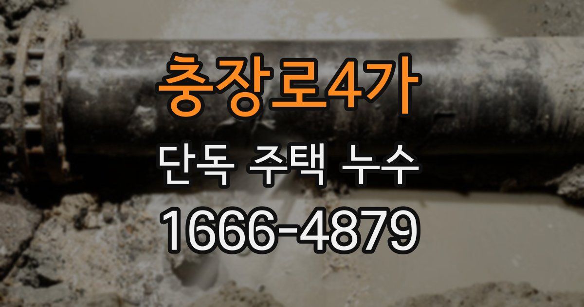 충장로4가 단독 주택 누수