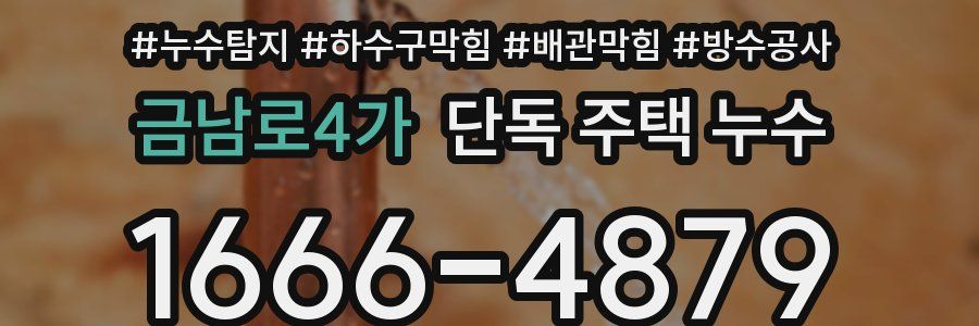 금남로4가 단독 주택 누수