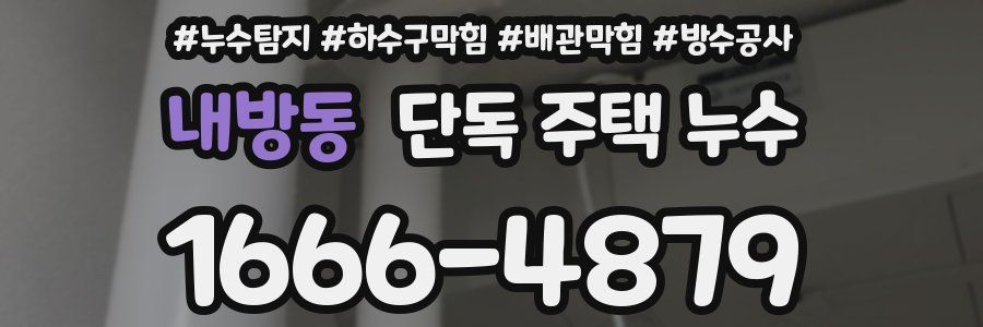 내방동 단독 주택 누수