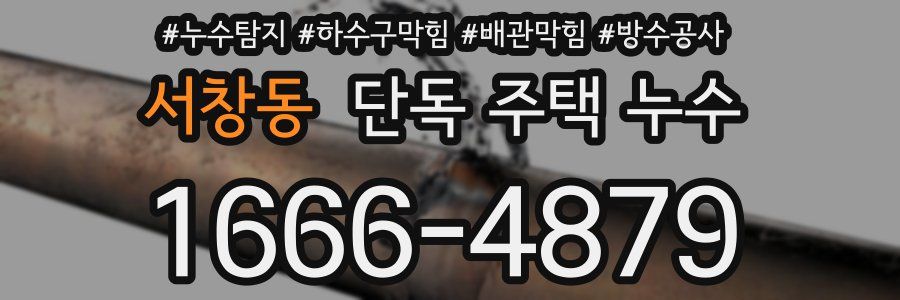 서창동 단독 주택 누수
