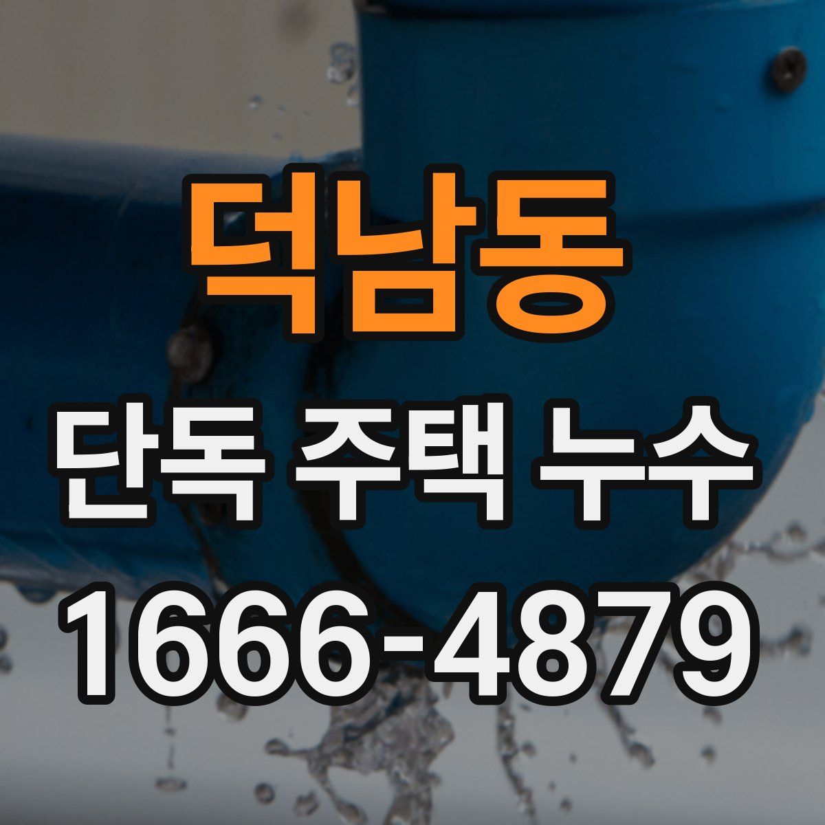 덕남동 단독 주택 누수