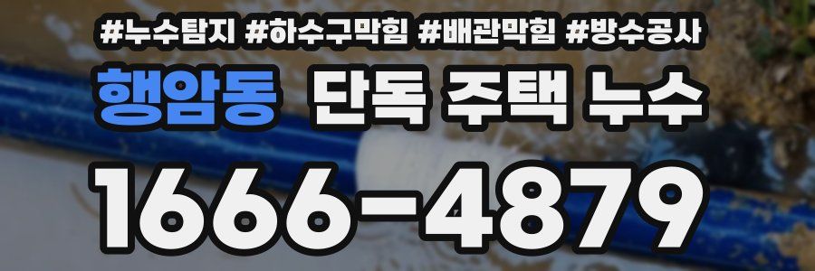 행암동 단독 주택 누수
