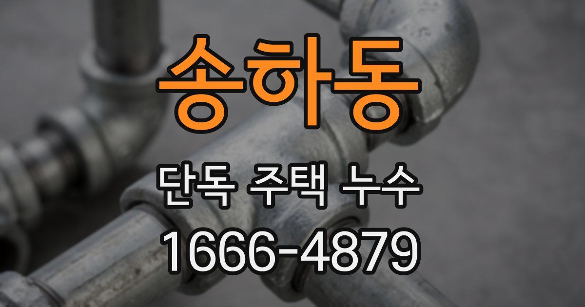송하동 단독 주택 누수