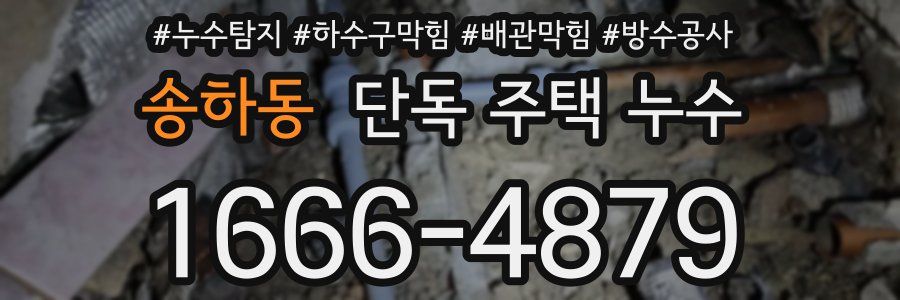 송하동 단독 주택 누수