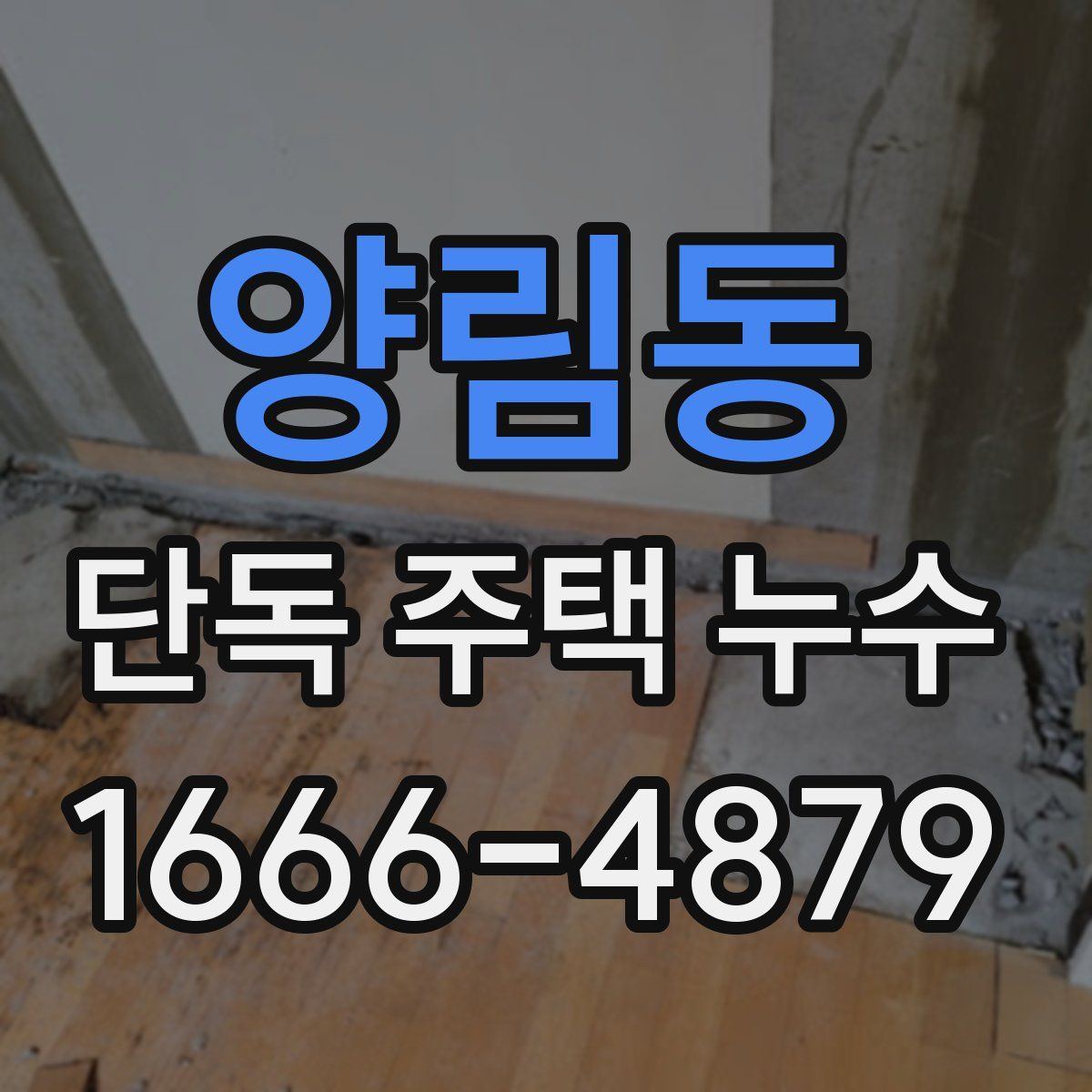 양림동 단독 주택 누수
