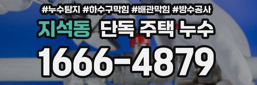 지석동 단독 주택 누수