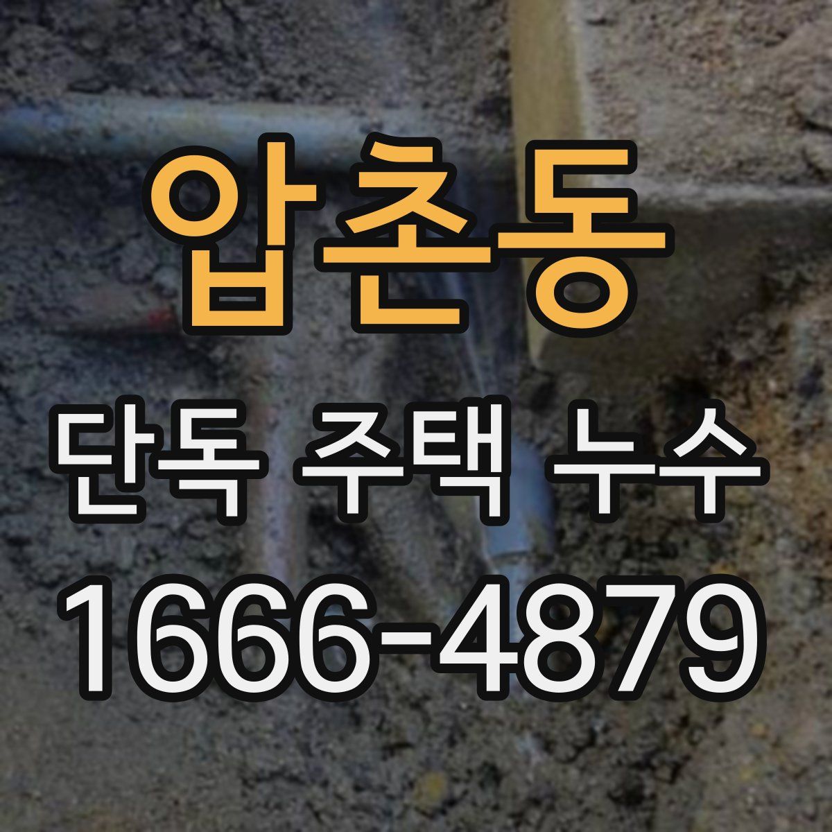 압촌동 단독 주택 누수