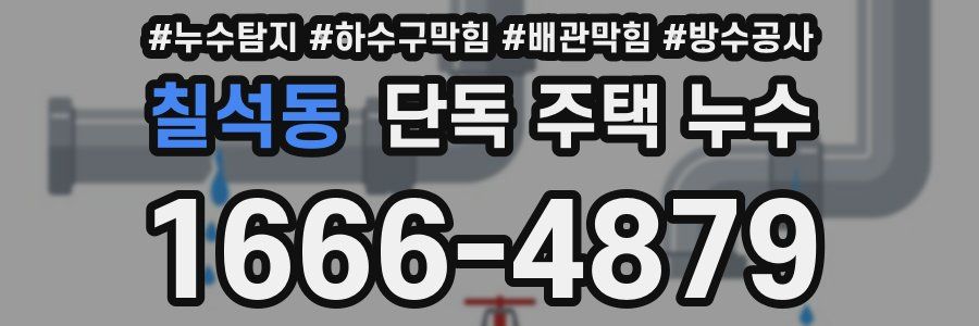 칠석동 단독 주택 누수