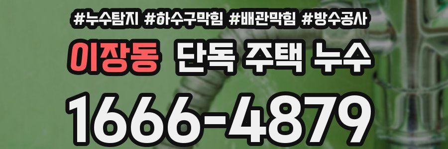 이장동 단독 주택 누수