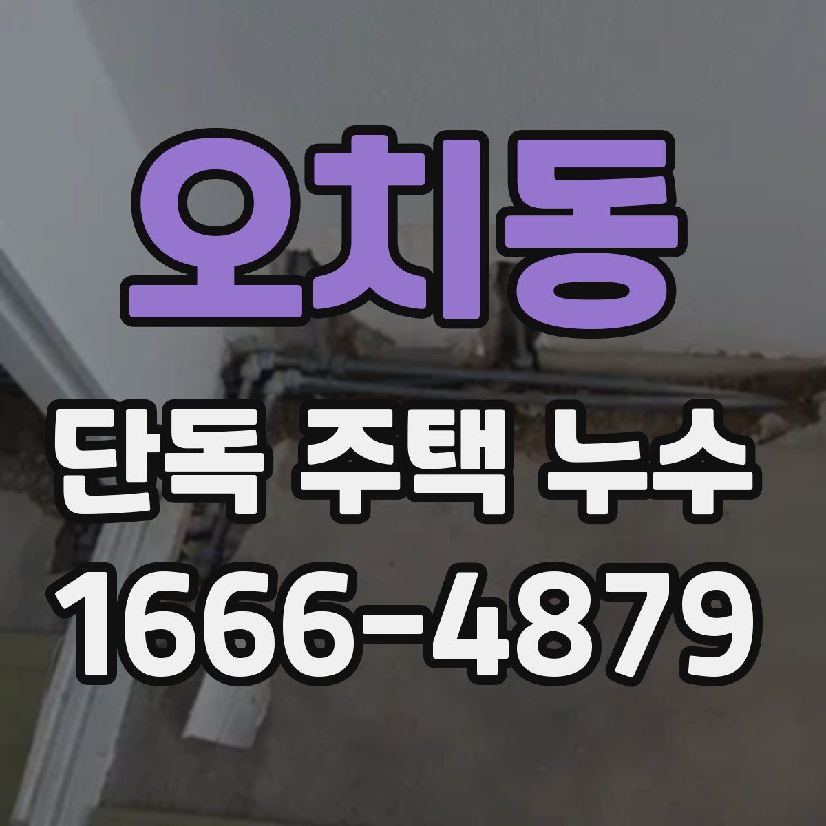 오치동 단독 주택 누수