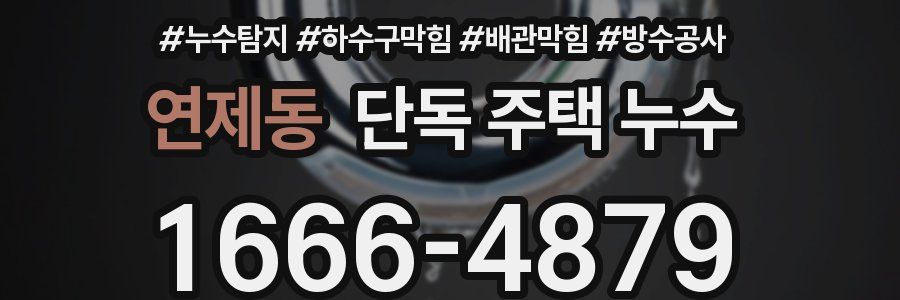연제동 단독 주택 누수
