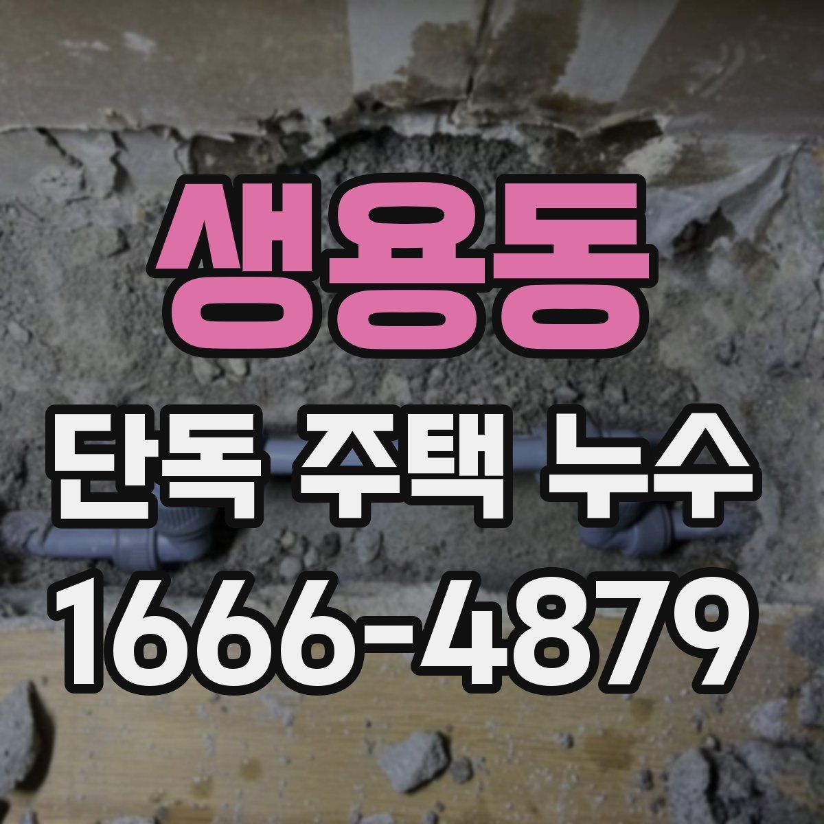 생용동 단독 주택 누수