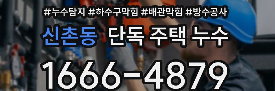 신촌동 단독 주택 누수