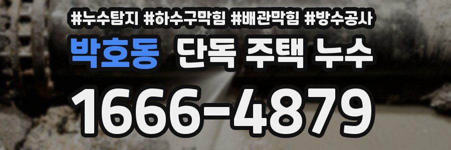박호동 단독 주택 누수