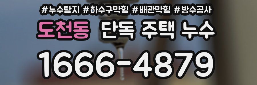 도천동 단독 주택 누수