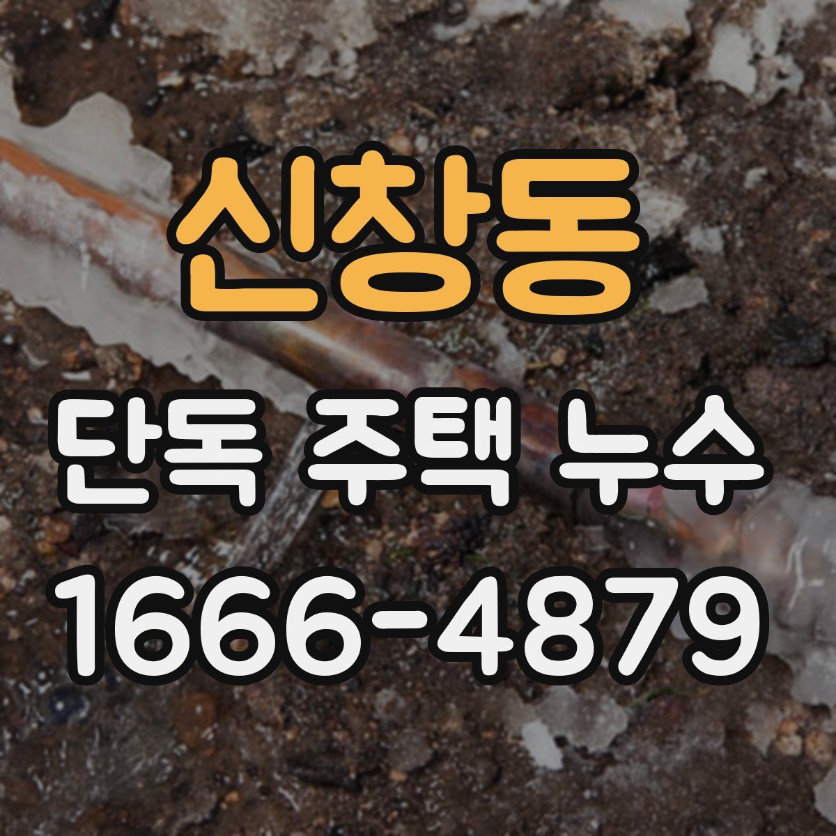 신창동 단독 주택 누수