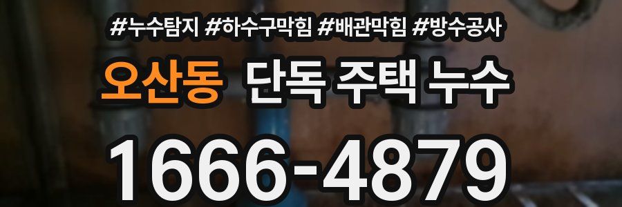 오산동 단독 주택 누수