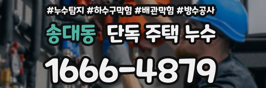 송대동 단독 주택 누수