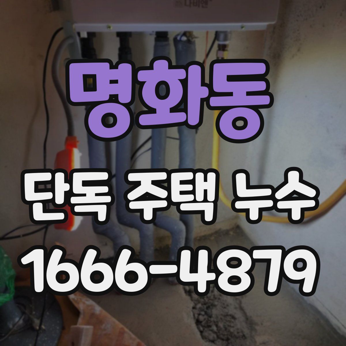 명화동 단독 주택 누수