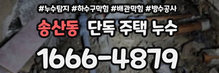 송산동 단독 주택 누수