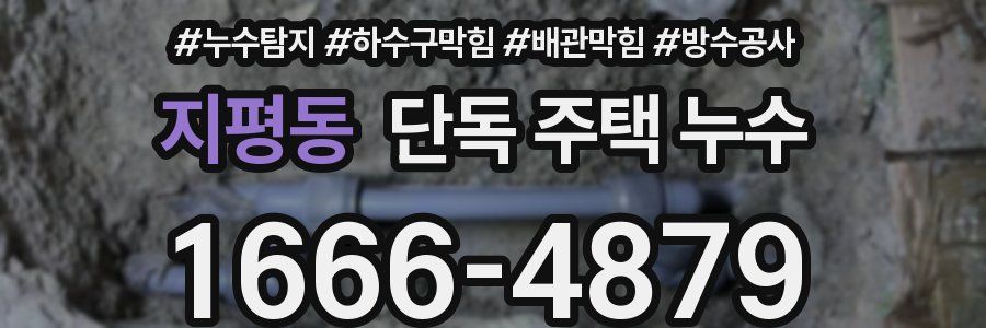 지평동 단독 주택 누수