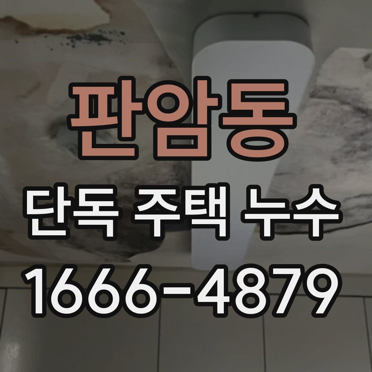판암동 단독 주택 누수 현장 방문 전 문의해야 할 질문