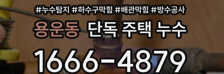 용운동 단독 주택 누수
