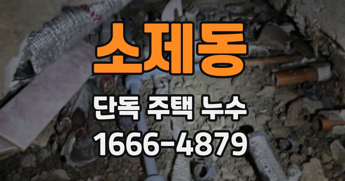 소제동 단독 주택 누수