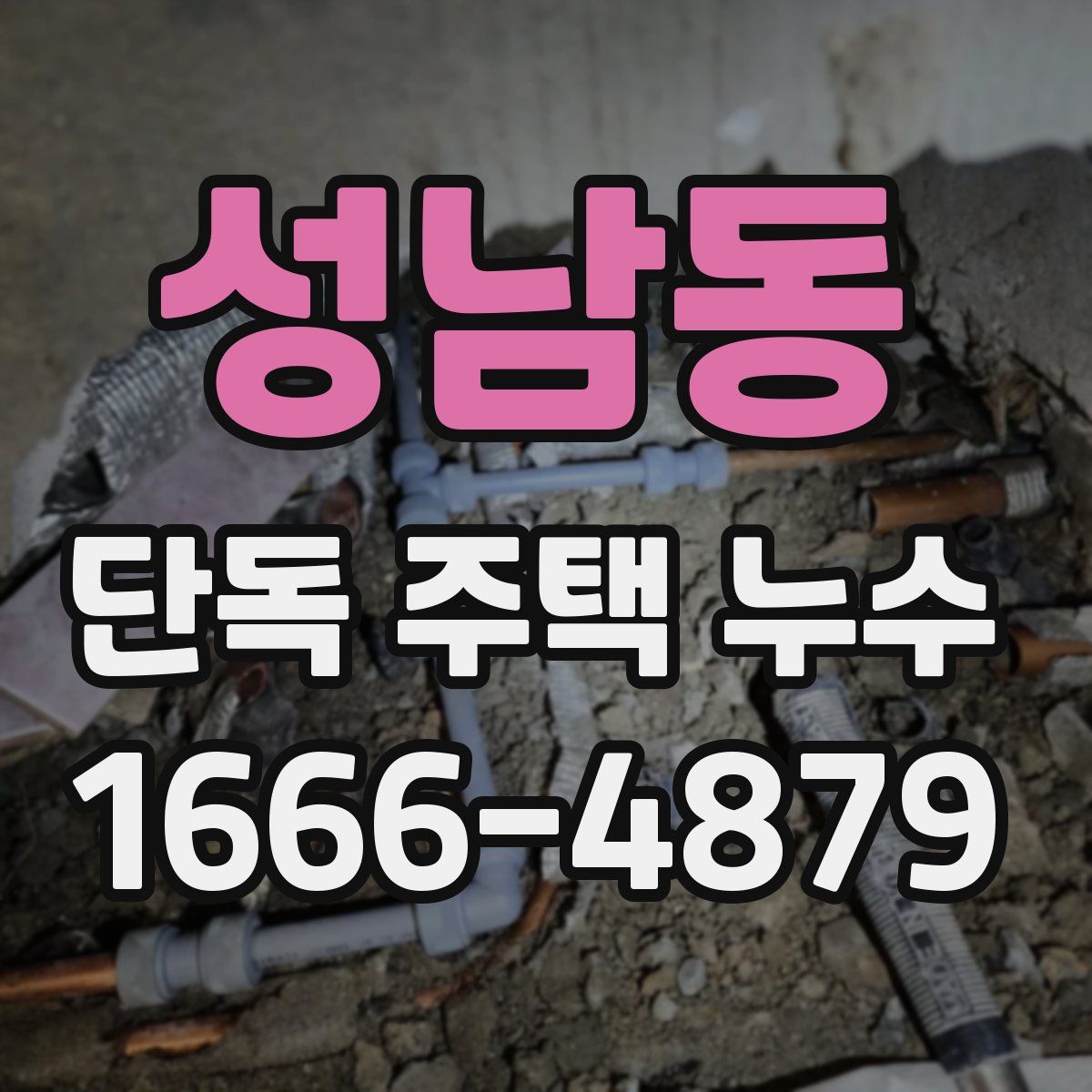 성남동 단독 주택 누수