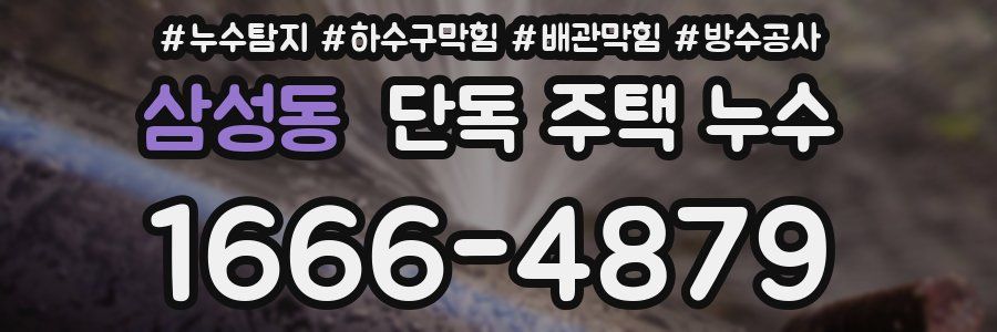 삼성동 단독 주택 누수