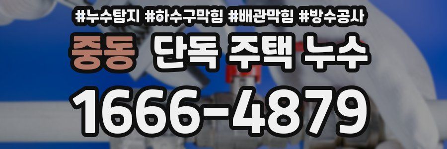 중동 단독 주택 누수