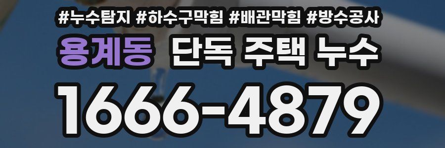 용계동 단독 주택 누수
