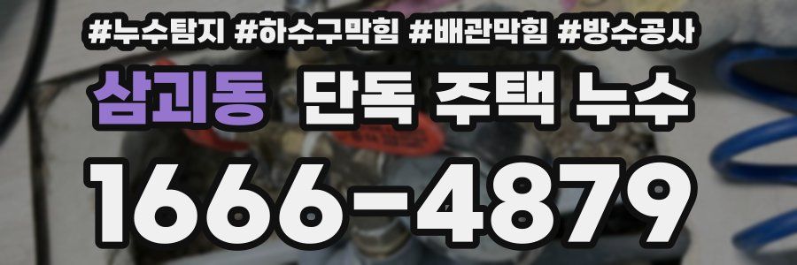 삼괴동 단독 주택 누수