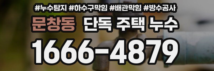 문창동 단독 주택 누수
