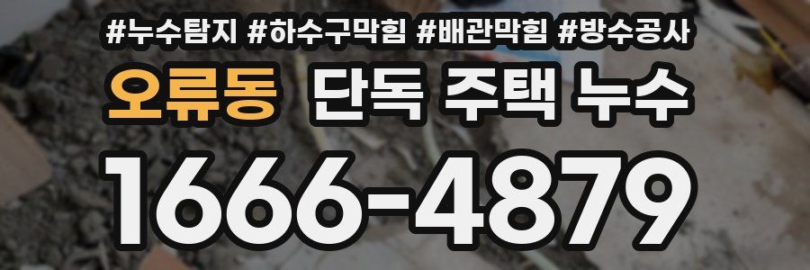 오류동 단독 주택 누수