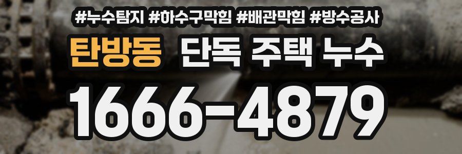 탄방동 단독 주택 누수