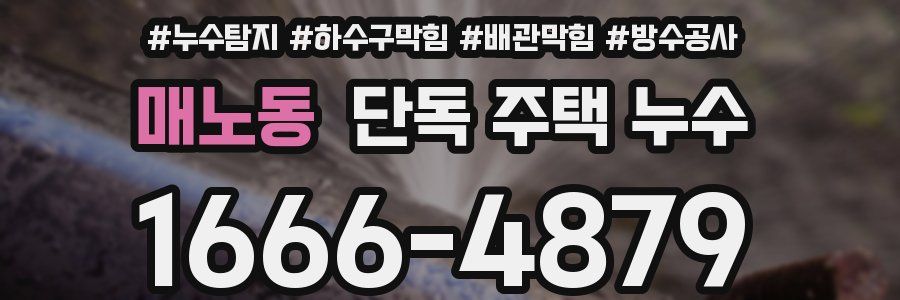 매노동 단독 주택 누수