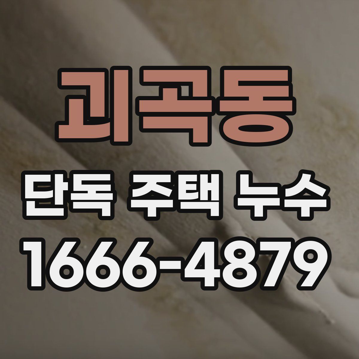 괴곡동 단독 주택 누수